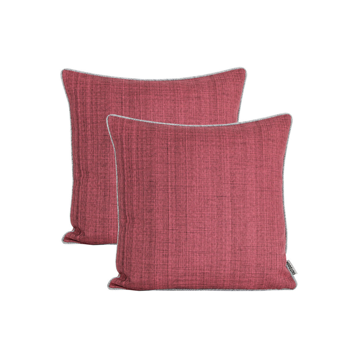 KISSENBEZUG Outdoor meliert 40x40 cm Altrosa - Altrosa, Textil (40/40cm) - TiborTex