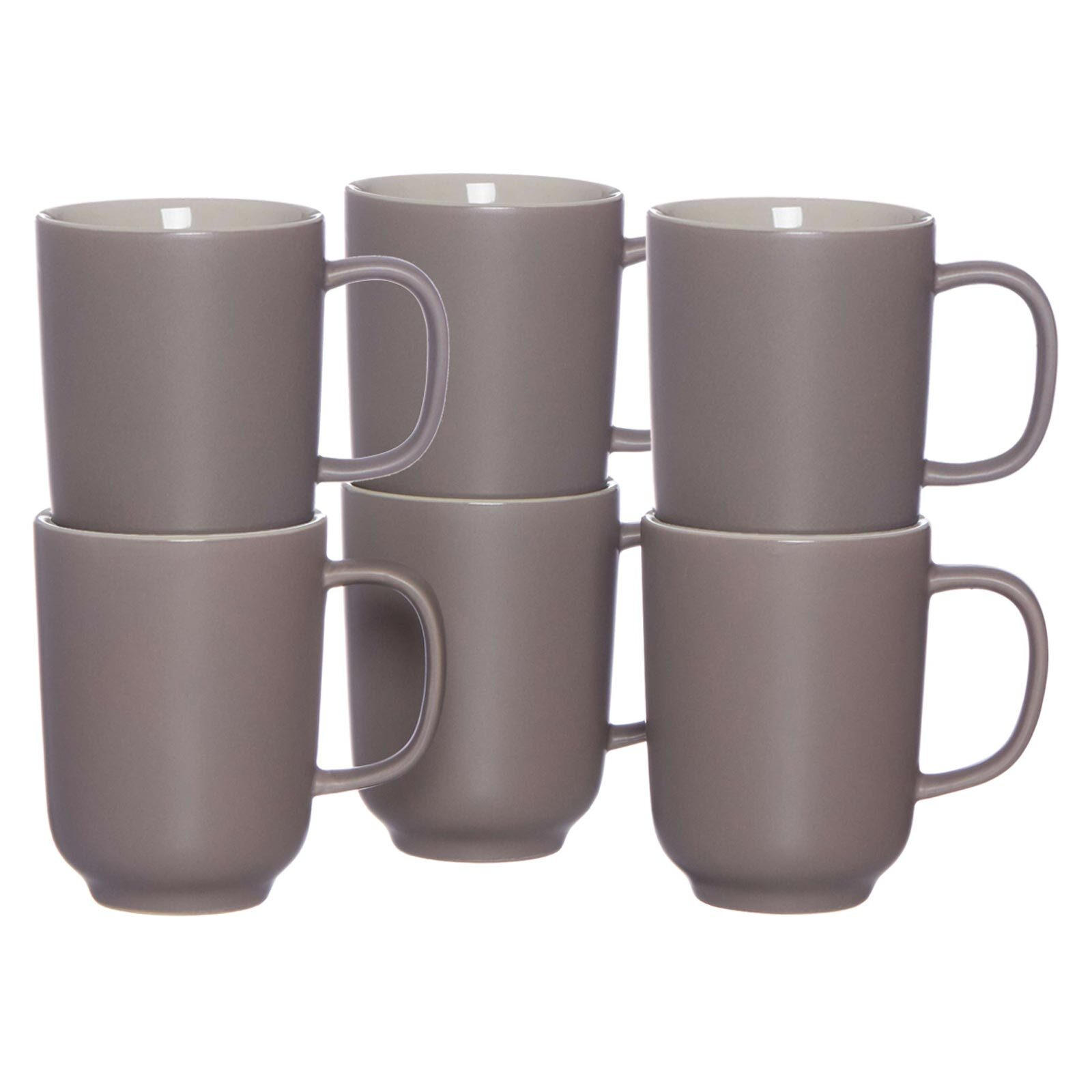 KAFFEEBECHER Jasper taupe 285 ml 6er Set - Taupe, Keramik (0.285L) - Ritzenhoff Breker