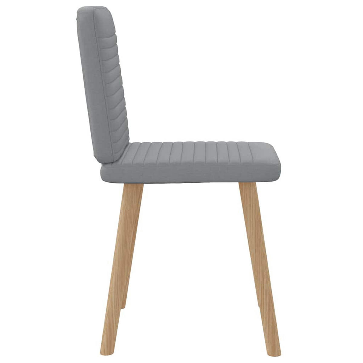 ESSZIMMERSTÜHLE 2 Stk. Hellgrau Stoff 45*54*86cm - Grau, Metall (45/86/54cm) - ZMH