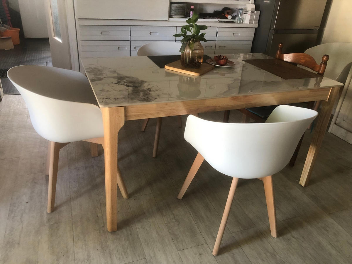STUHL 4er-Set Polypropylen Weiß - Weiß, Kunststoff (55/76/56cm) - Nordlys