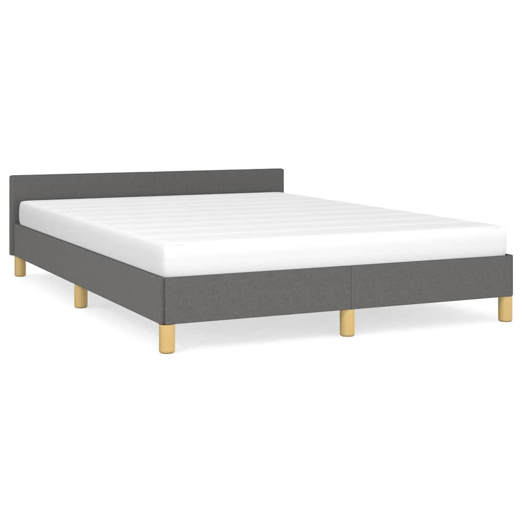 vidaXL Bettgestell Dunkelgrau