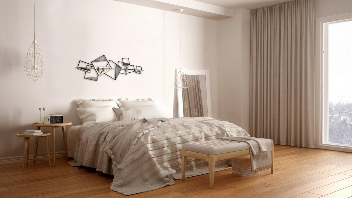 WANDDEKO Grau 150/50 cm - Beige/Grau, Metall (1.8/50/4cm) - KUNSTLOFT