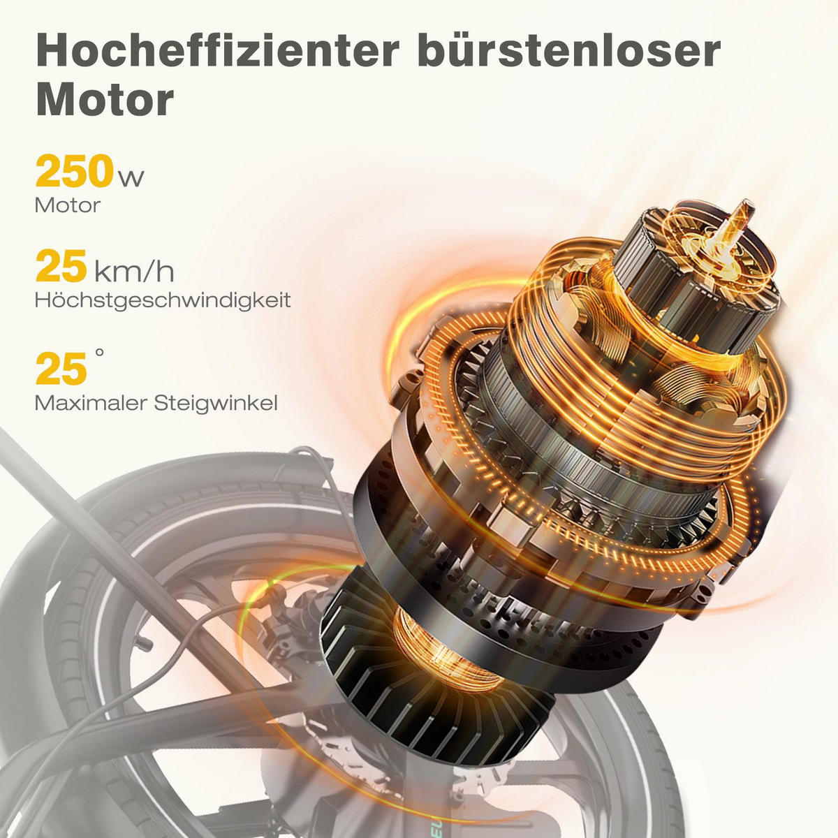 E BIKE Klapprad BK5S Leicht & Kompakt für Stadt & Bahn - 85% vormontiert mit 36Vh/10,4Ah abnehmbarer Akku - Schwarz, Metall (37cm) - HITWAY