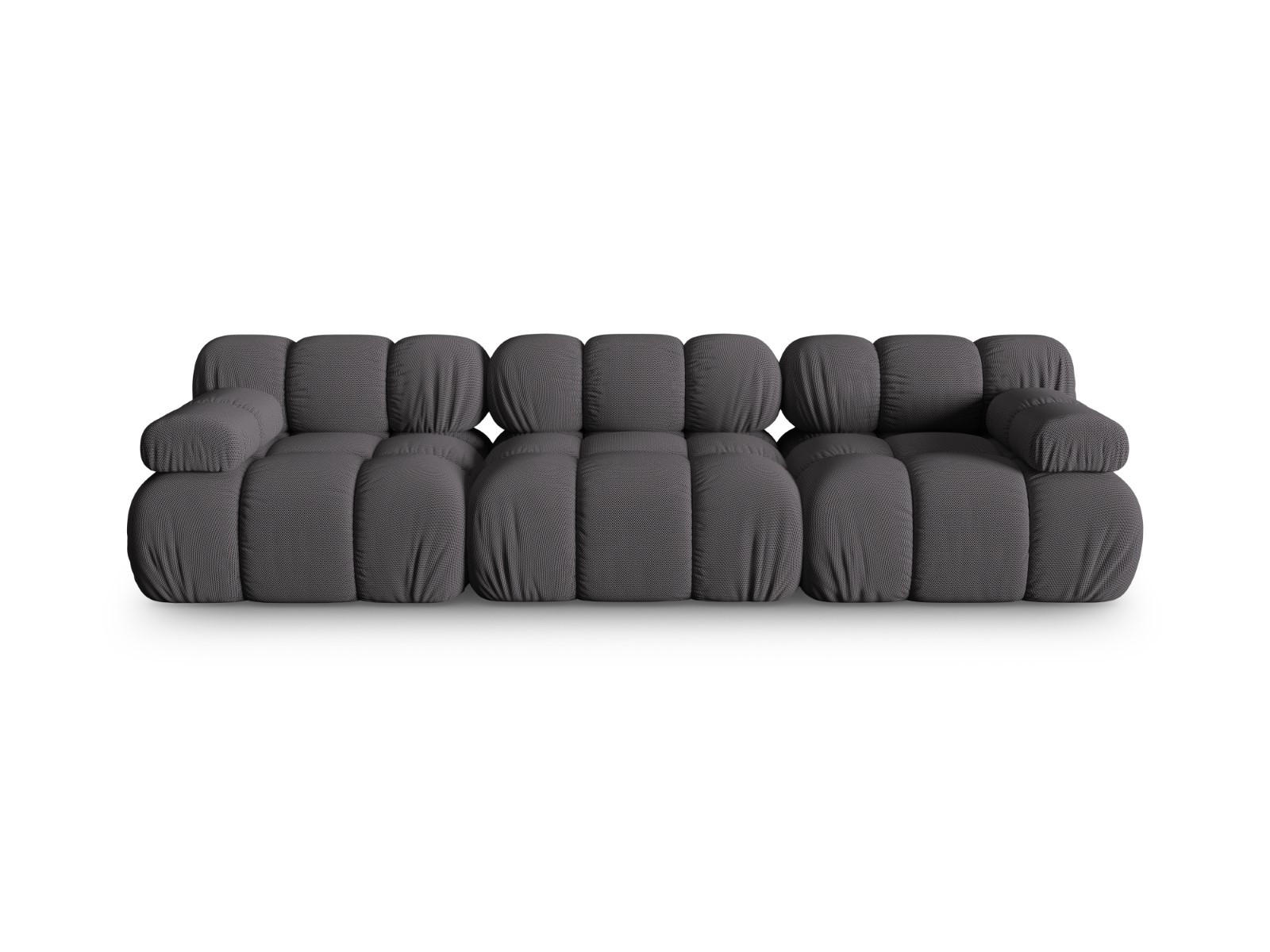 SOFA modular Bellis aus 3D-Stoff Expresso 3 Sitzplätze - Graubraun, Textil (94/70/282cm) - Micadoni