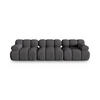 SOFA modular Bellis aus 3D-Stoff Expresso 3 Sitzplätze - Graubraun, Textil (94/70/282cm) - Micadoni