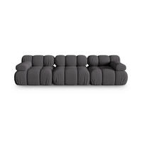 SOFA modular Bellis aus 3D-Stoff Expresso 3 Sitzplätze - Graubraun, Textil (94/70/282cm) - Micadoni