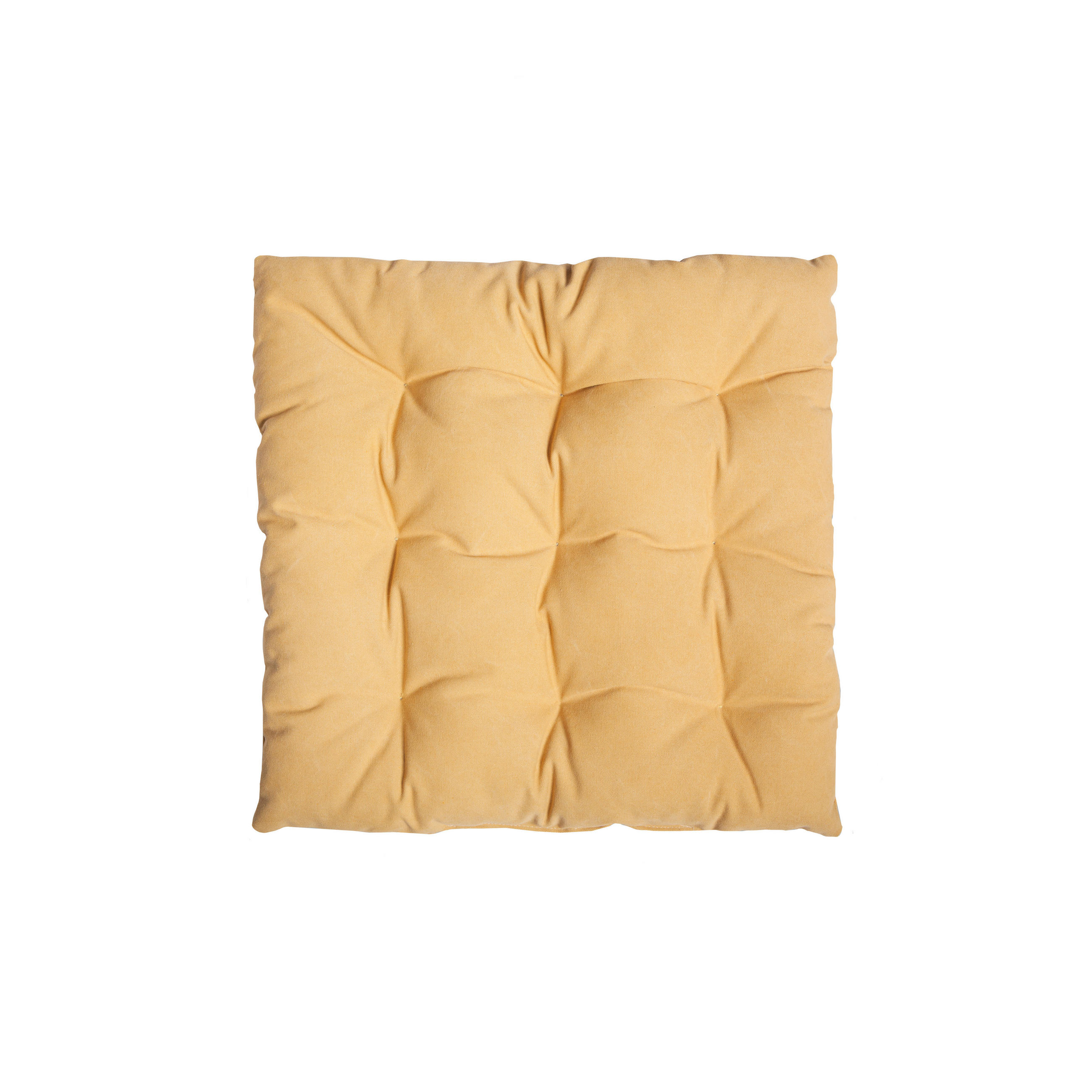 BODENKISSEN aus Baumwolle, Gelbes, 60/60 cm CALMA - Gelb, Textil (60/60/5cm) - RNT By Really Nice Things