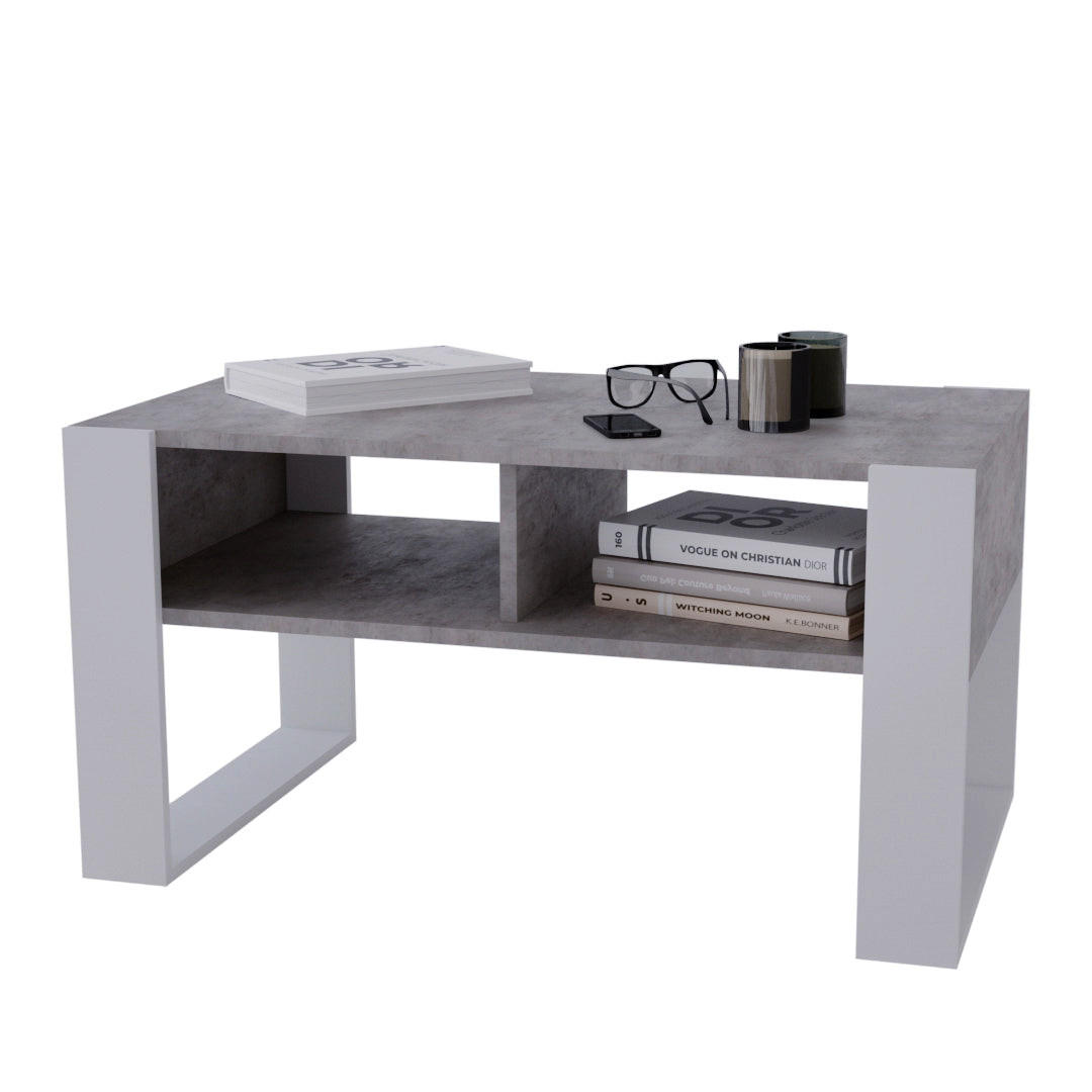 COUCHTISCH KORA 92 - Multicolor/Weiß, Holz (53.6/92/45cm) - Mat-Haus