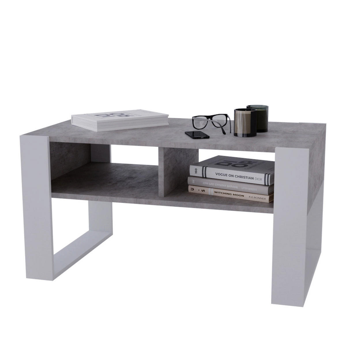COUCHTISCH KORA 92 - Multicolor/Weiß, Holz (53.6/92/45cm) - Mat-Haus