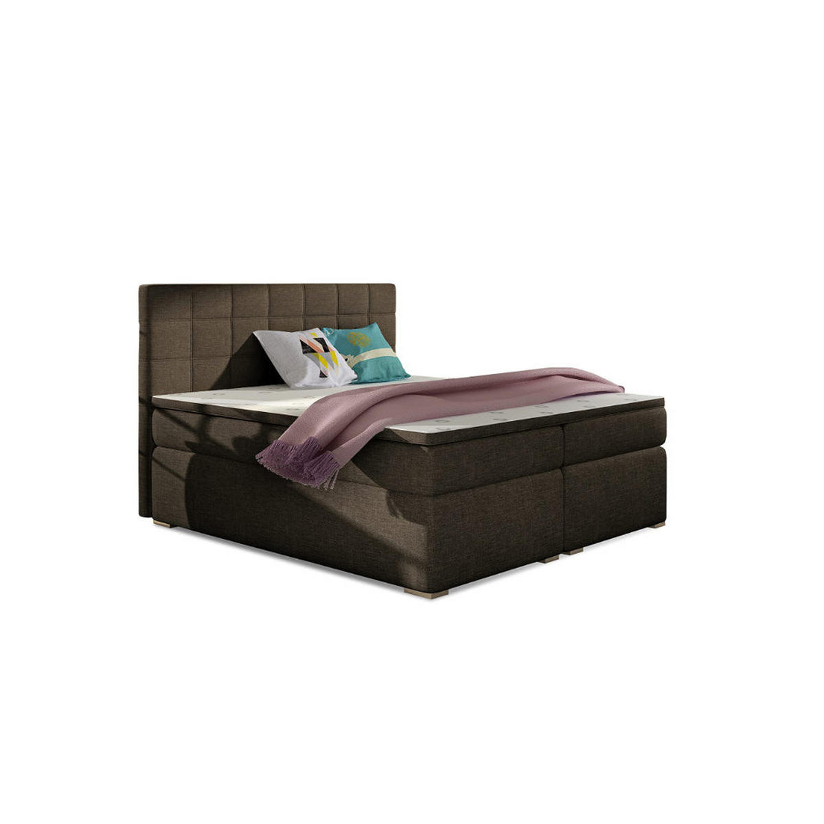 BOXBETT Alice Bonellfederkern - Braun, Holz/Holzwerkstoff (160/200cm) - Best For Home