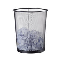 KÔŠ na papír - čierna, kov (30/35/30cm) - Relaxdays