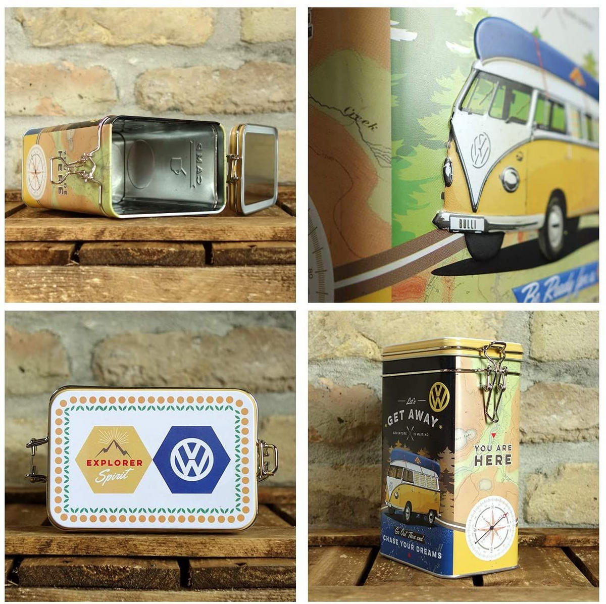 AROMADOSE Volkswagen VW Bulli Get Away! - Multicolor, Metall (11/17.5/7.5cm) - Nostalgic-Art