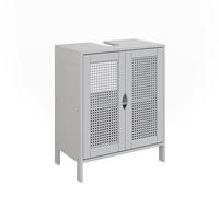 WASCHBECKENUNTERSCHRANK Liora Weiß 48 x 60 cm mit 2 Türen - Weiß, Holzwerkstoff (48/60/29cm) - Vicco