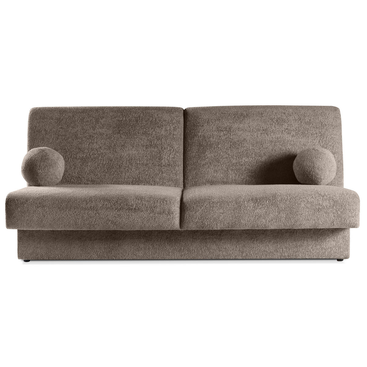 SCHLAFSOFA Beno 3-Sitzer mit Schlaffunktion, Braun - Braun, Textil (199/91/91cm) - Beautysofa