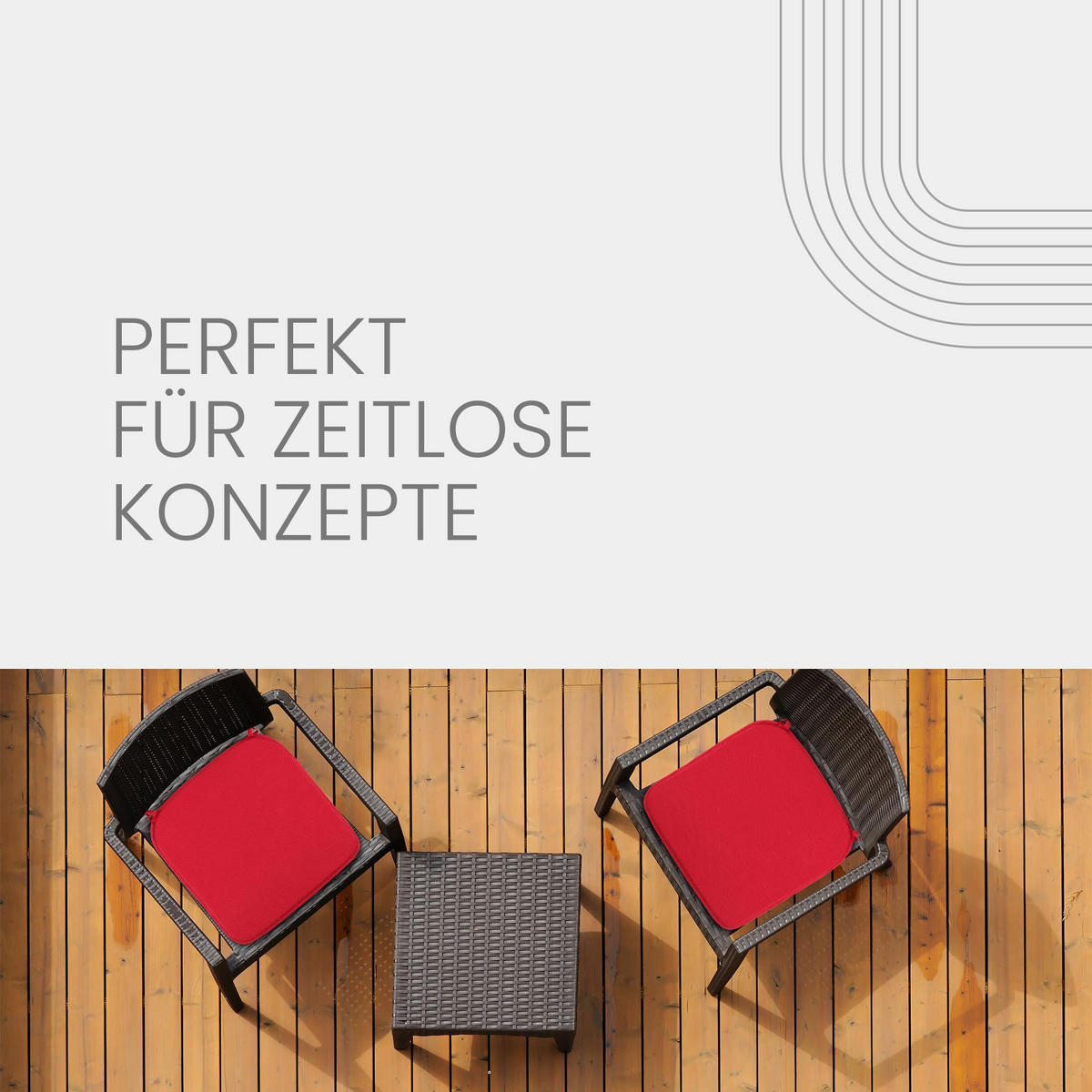 SKITZKISSEN Canvas 38x38cm Rot 2er-Pack - Bordeaux, Textil (38/38/2cm)