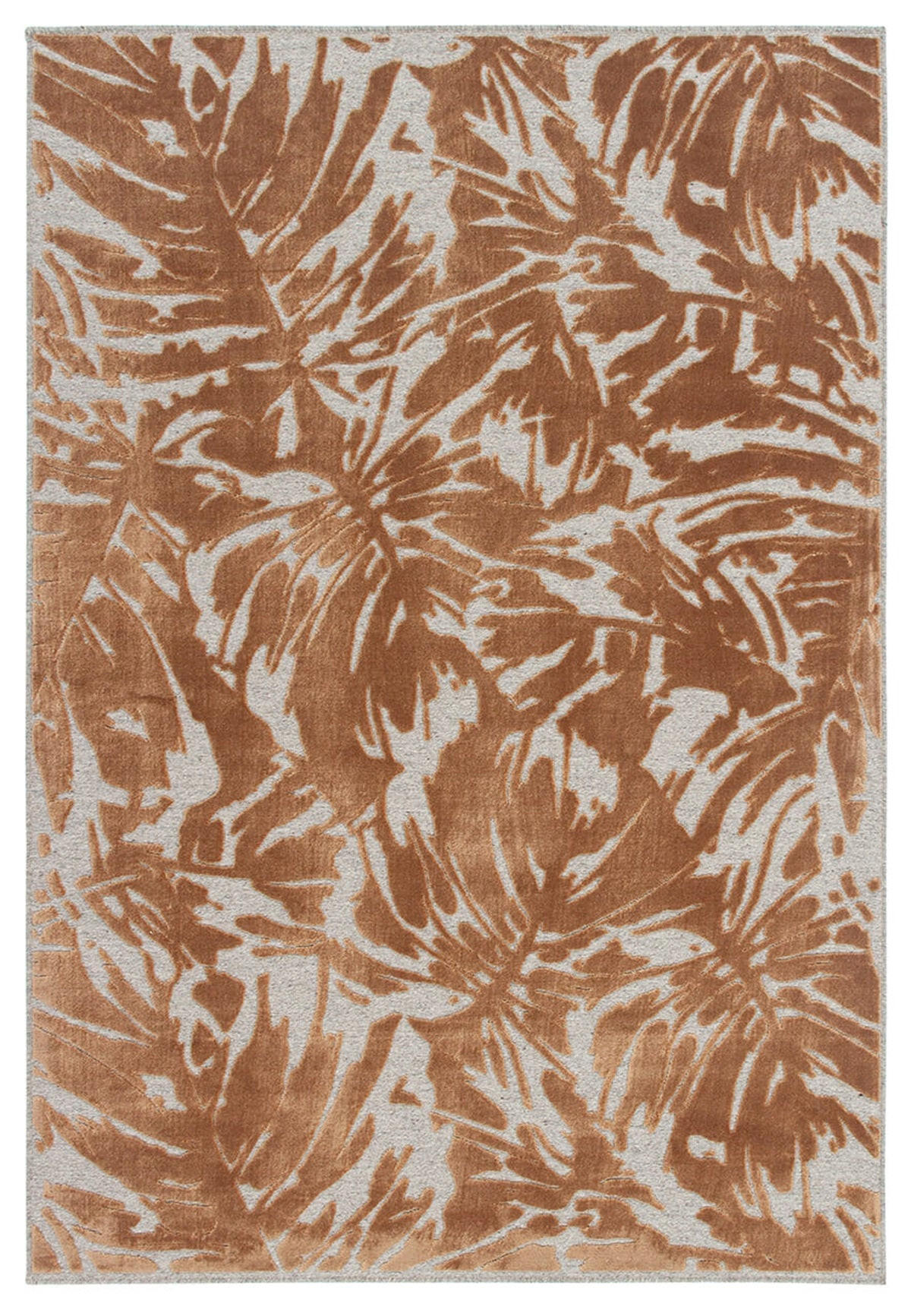 TEPPICH modern Wohn-/Schlafzimmer FOLIAGE Orange 160 x 230 cm - Orange, Textil (160/230cm) - Novatrend