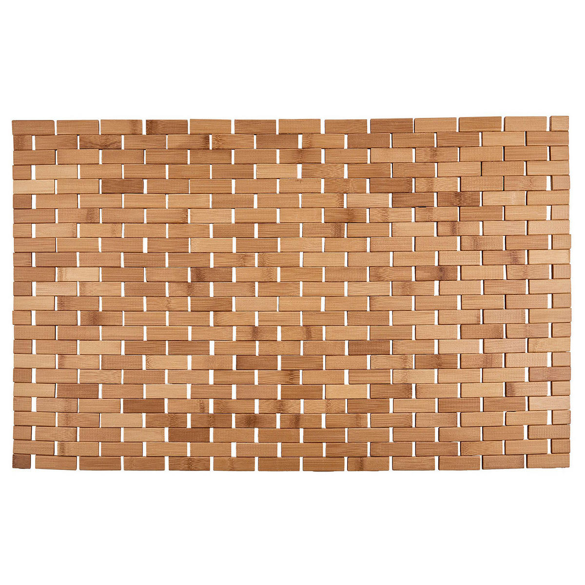 BADEMATTE (4er Set) Big Bamboo - Braun, Holz (50/80cm) - Butlers