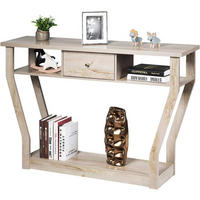 FLURTISCH 81cm Grau - Grau, Holz (120/30/81cm) - COSTWAY