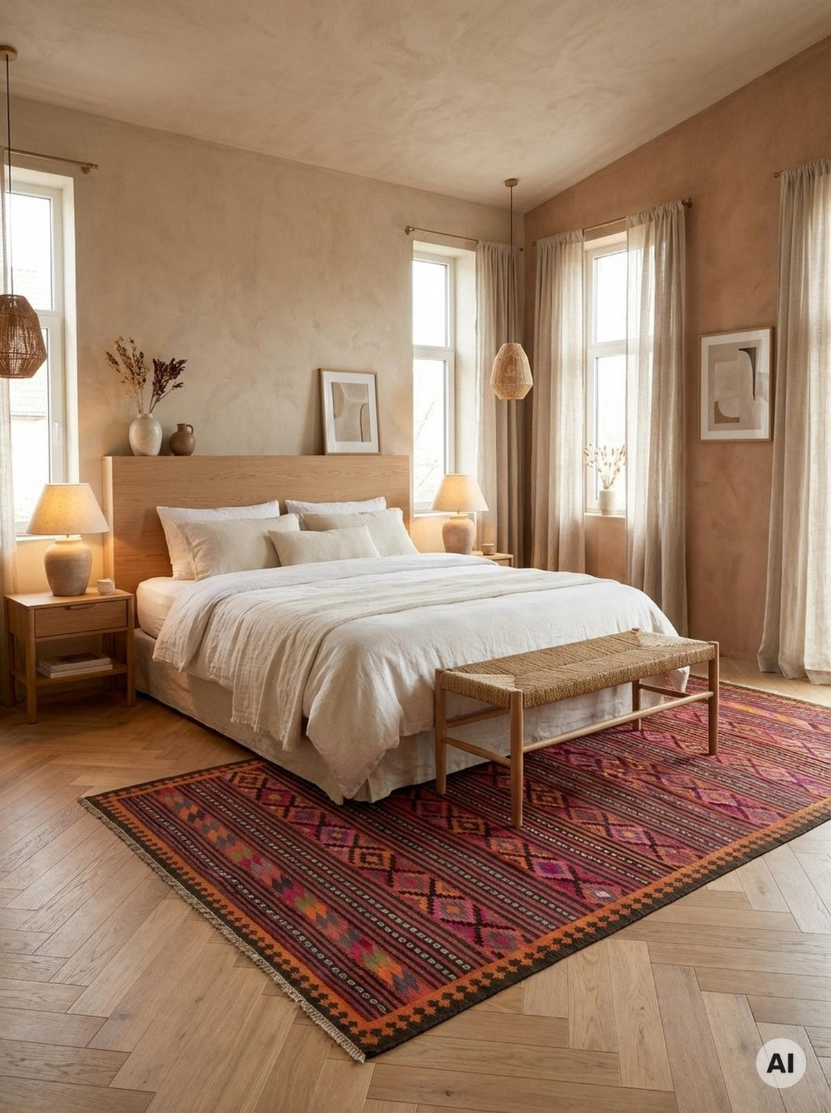 KELIM-TEPPICH handgewebt Kordi Old Rot, Rosa 390/170 cm Schurwolle - Pink/Rot, Textil (170/390cm) - Looma
