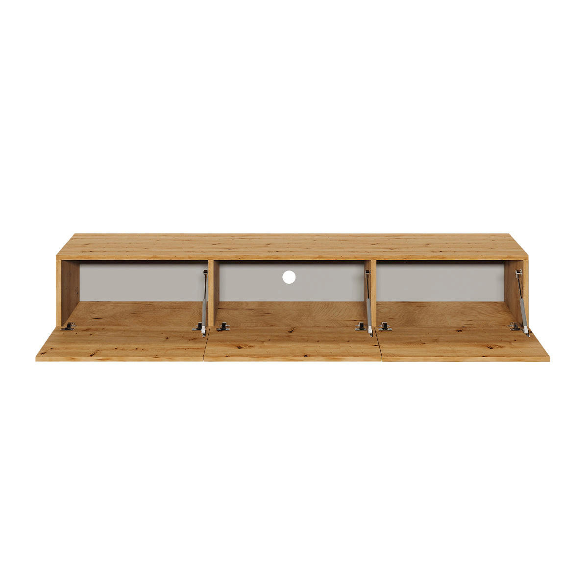 TV STOLEK Idao Světlé dřevo - hnědá, kompozitní dřevo (160/35/29.6cm) - Petits-meubles