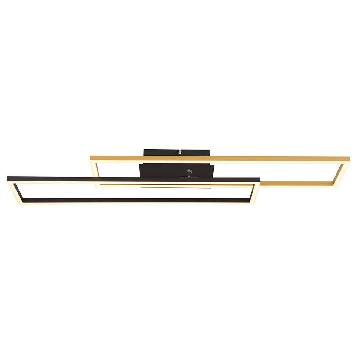 LED DECKENLEUCHTE Alu Gold Matt - Goldfarben, Metall (80/60/7.5cm) - Globo Lighting
