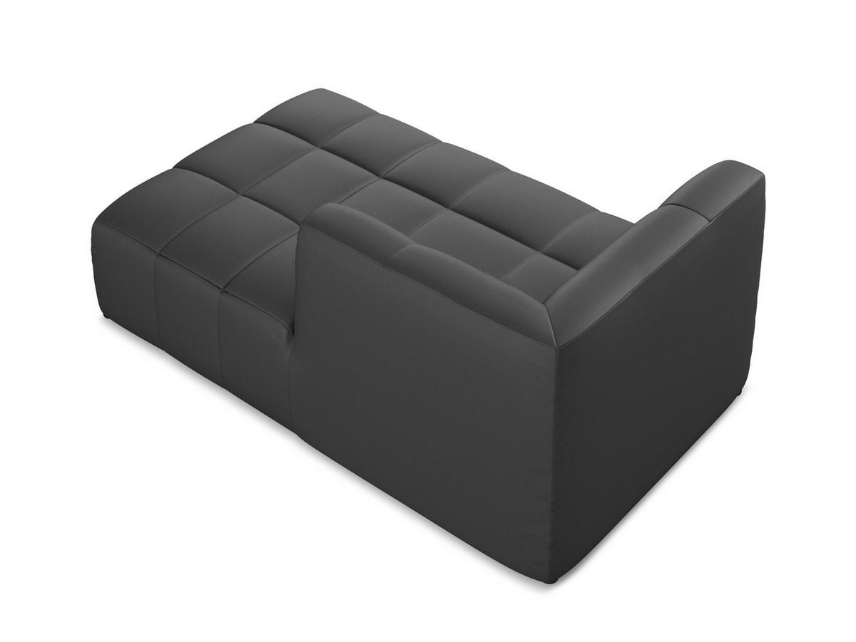 SOFAELEMENT Rechts Kunstleder Grau - Schwarz/Grau, Holzwerkstoff/Kunststoff (101/77/175cm) - Makamii