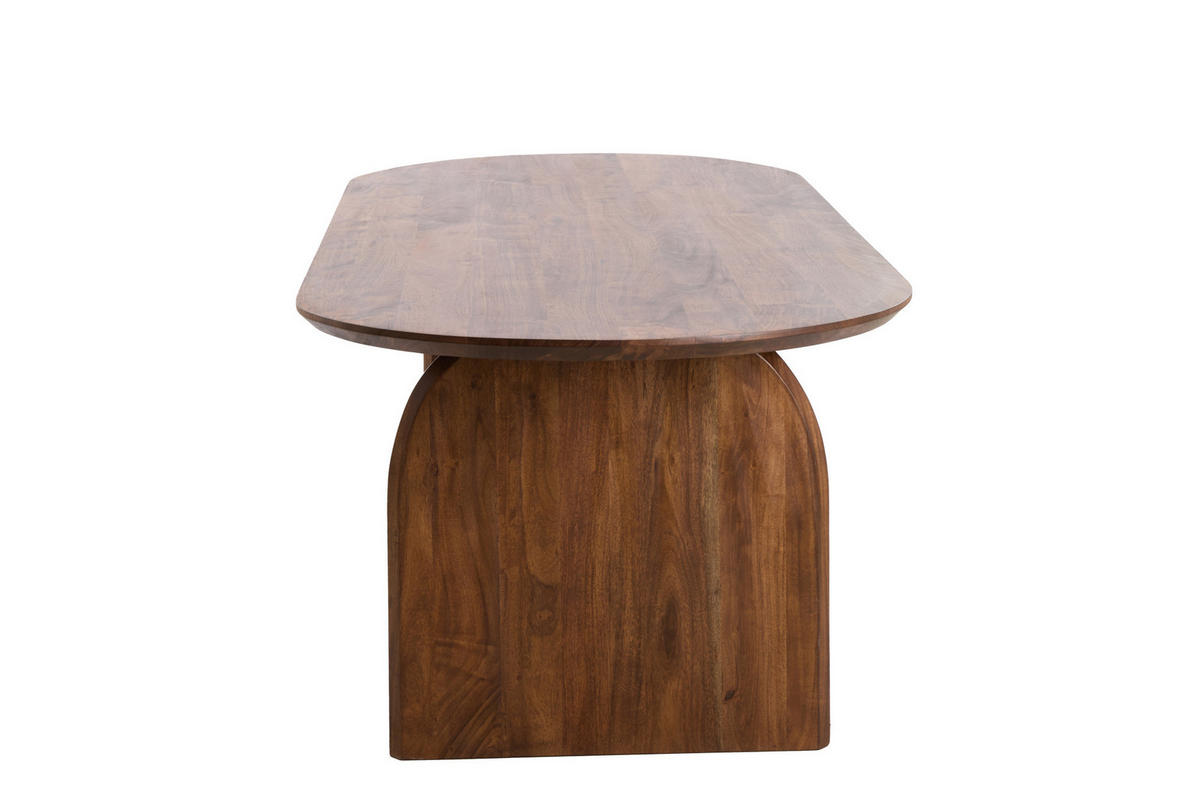 ESSTISCH Indore Braun 220/100/75 cm - Braun, Holz (220/100/75cm) - Light & Living