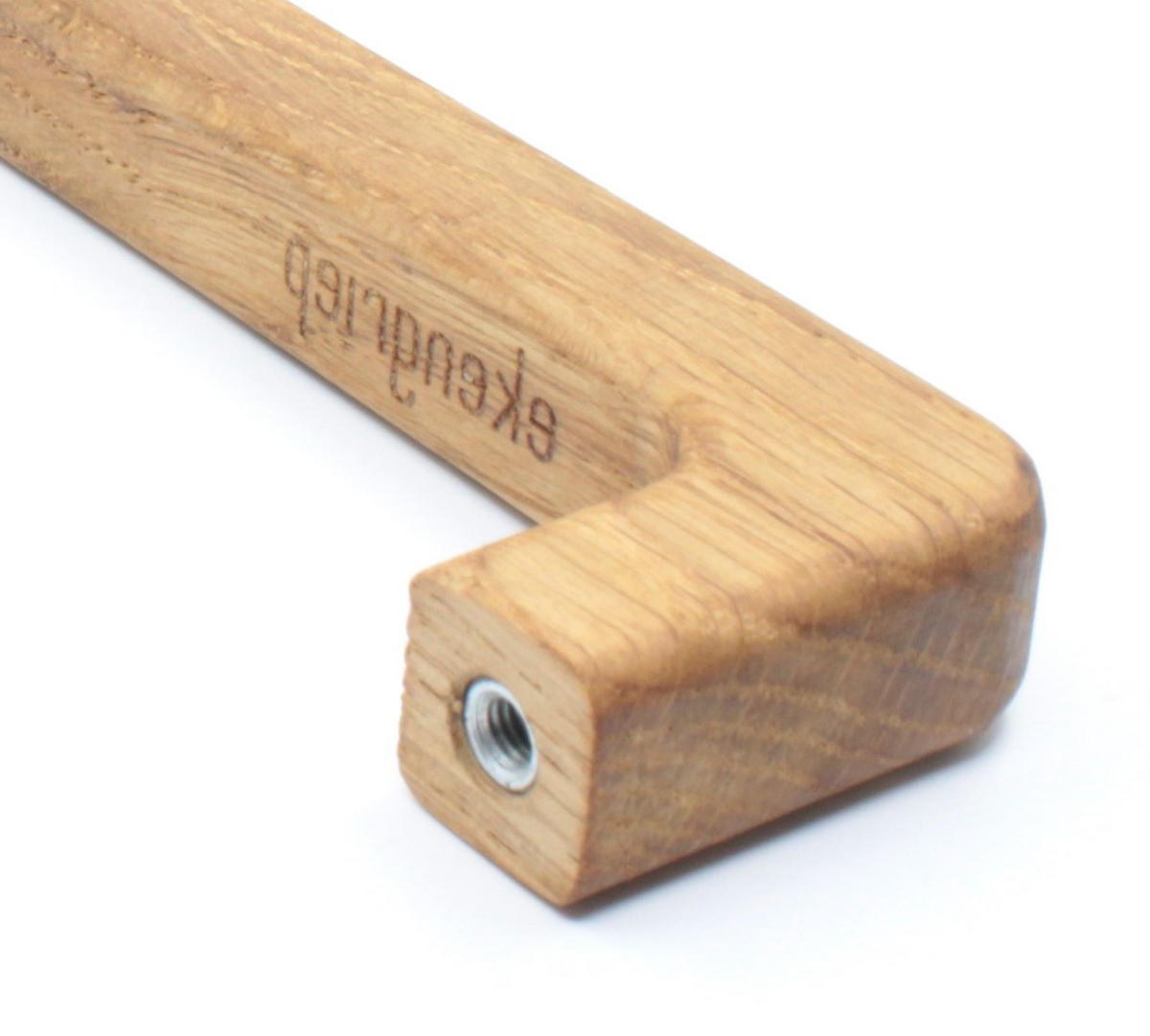 MÖBELGRIFF BA 224mm, Holzgriff Eiche massiv, Küchengriff abgerundet - Naturfarben, Holz (1.4/3.5/23.8cm)