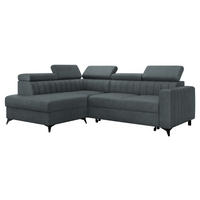 ECKSOFA Milano 2RRLXP, Seite: Links LXP+R+2R - Blaugrau, Holz/Textil (249/195cm) - MIRJAN24