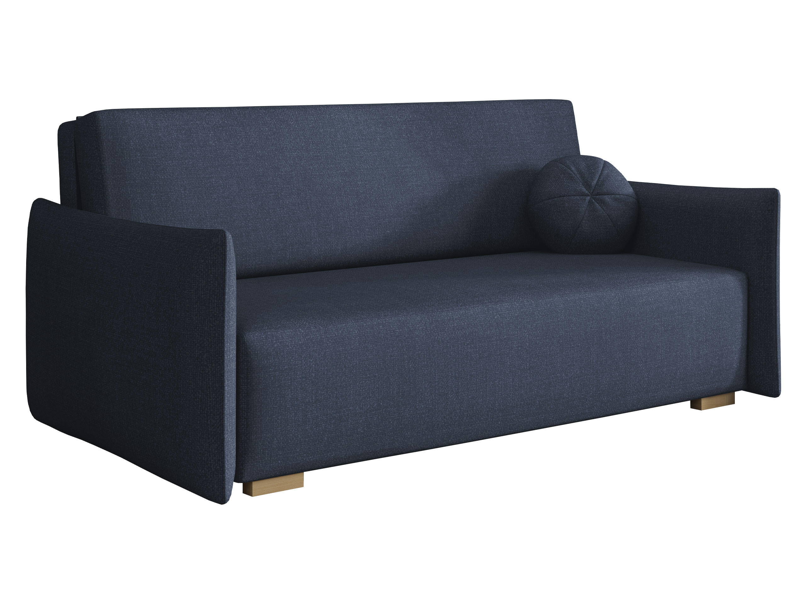 SCHLAFSOFA Viva Glov IV - Blau/Naturfarben, Holz/Textil (174/85/98cm) - MIRJAN24