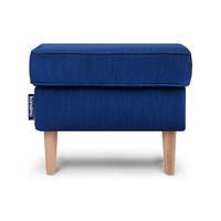SITZHOCKER STRALIS zeitloses Design hohe Füße, dunkelblau - Dunkelblau, Textil (41/43/56cm) - KONSIMO®