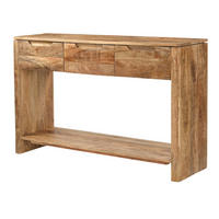 KONSOLENTISCH Sophie Mangoholz 120 cm / 35 cm Natur - Naturfarben, Holz (35/120/76cm) - Villa Möbel