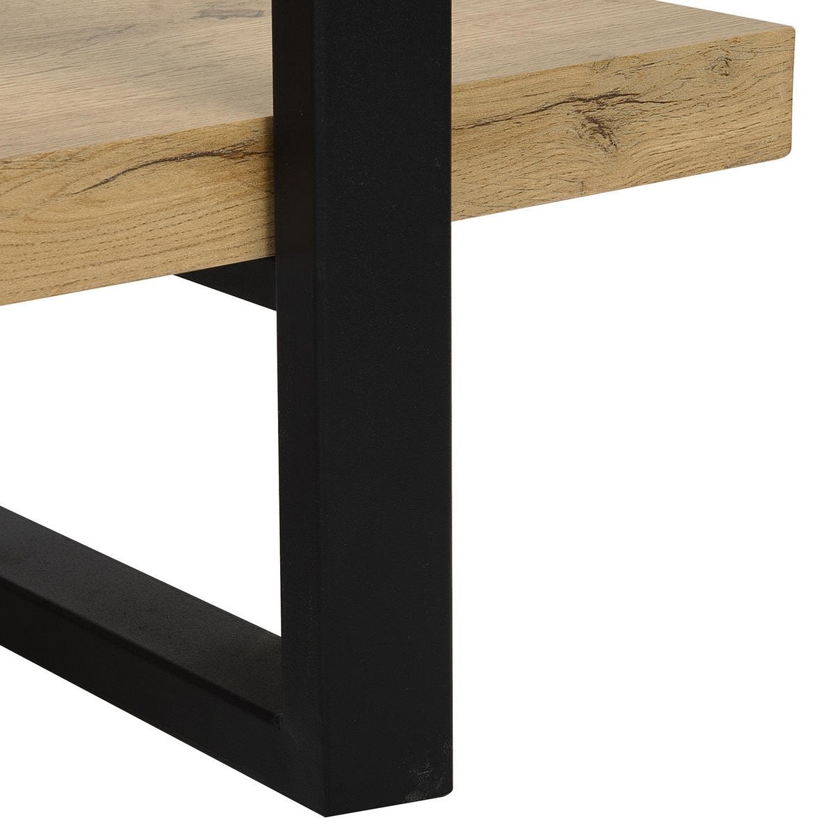 REGAL 3 Fächer Timber - Hellbraun, Holzwerkstoff (111/111/35cm) - Beliani