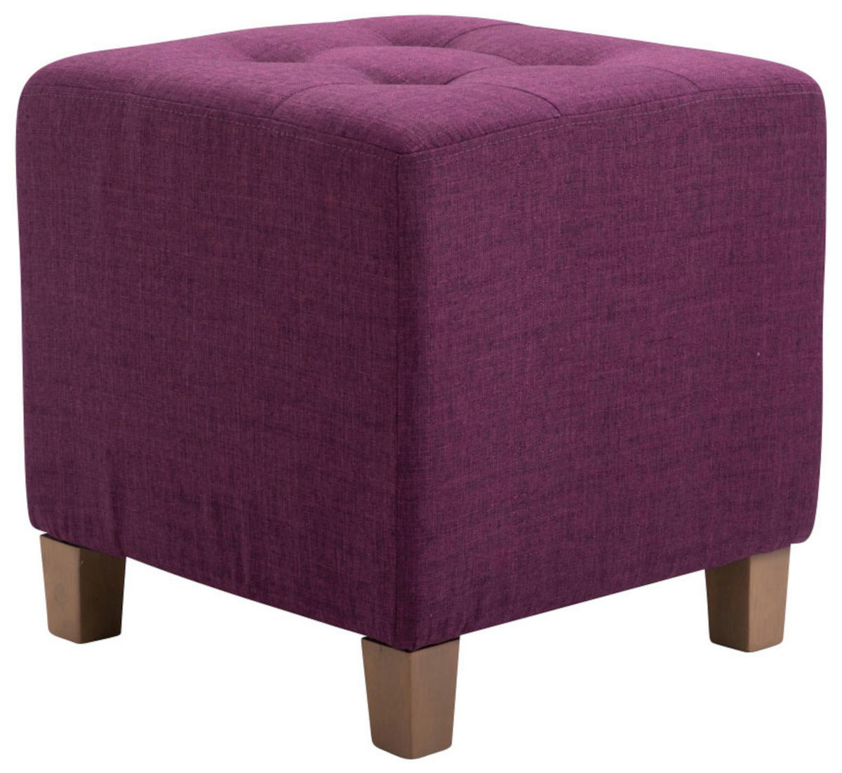 SITZWÜRFEL 2er Set Stoff lila - Lila, Holz/Textil (45/46/45cm) - CLP