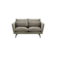 ZWEISITZER-SOFA Layla-Velluto 17 - Braun, Holz/Textil (171/95/98cm)