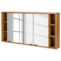 SPIEGELSCHRANK - Pinie massiv - Pinienfarben, Holz (140/71/18cm) - home24