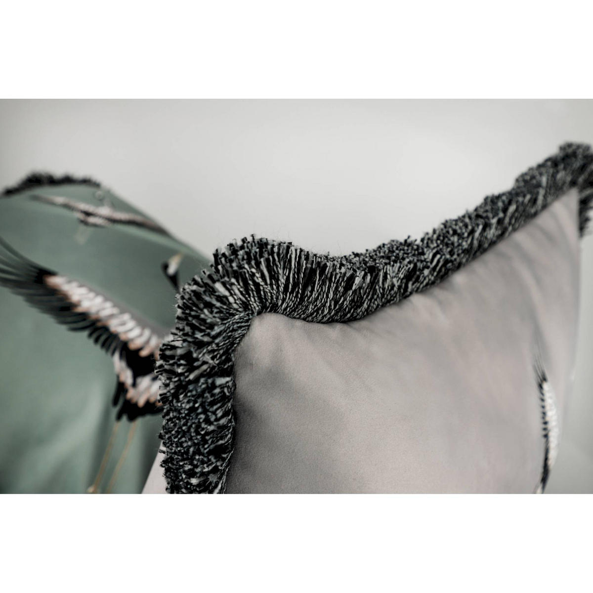 ZIERKISSENHÜLLE TRAIL - Anthrazit, Textil (45/45cm) - Schöner Wohnen