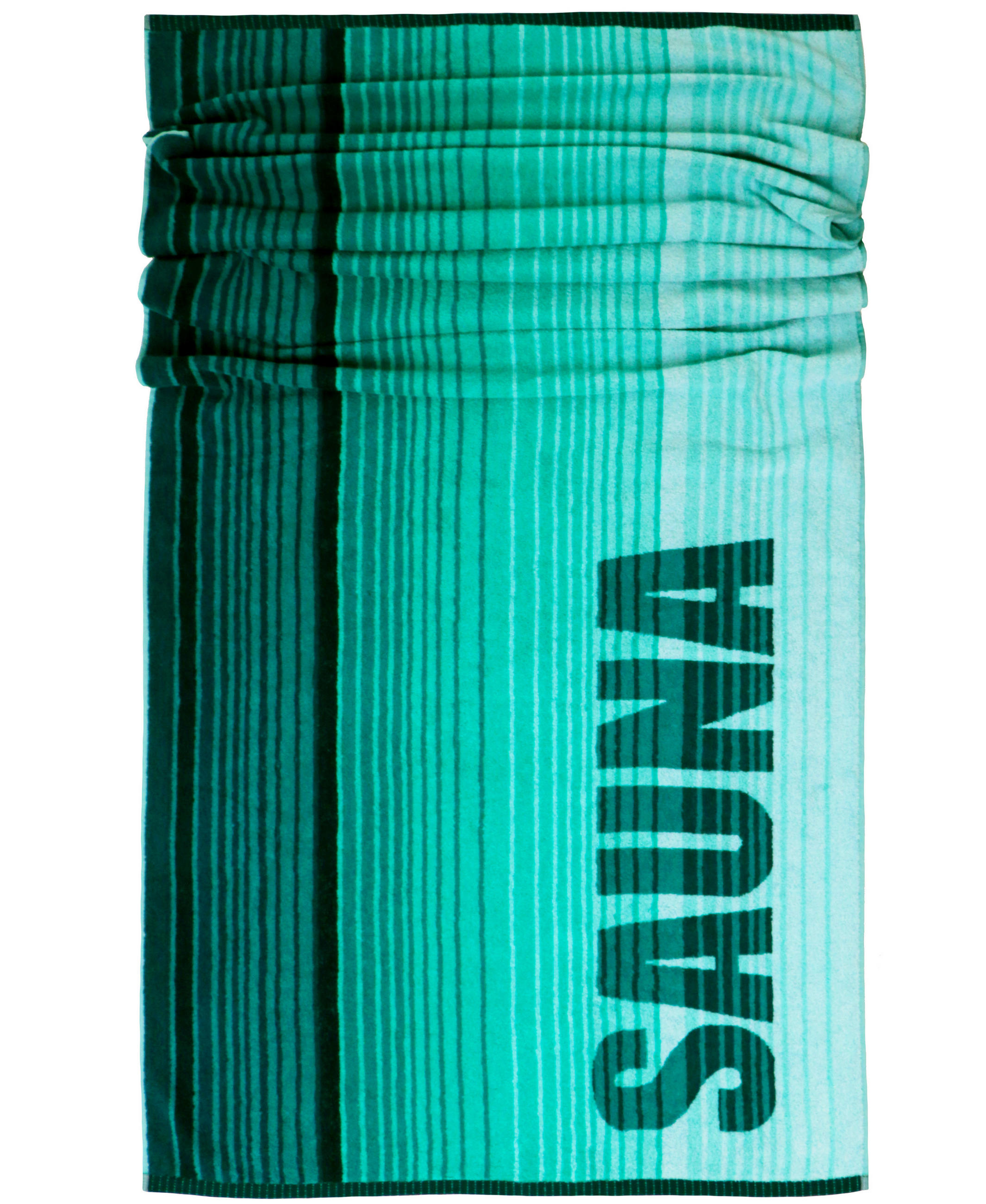 SAUNAHANDTUCH Oslo Grün – Dunkelgrün 85x200 cm - Dunkelgrün/Grün, Textil (85/200cm) - Lashuma