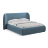 POLSTERBETT mit Bettkasten und Lattenrost 210x215 Blau - Blau/Blaugrau, Kunststoff/Textil (160/200cm) - Makamii