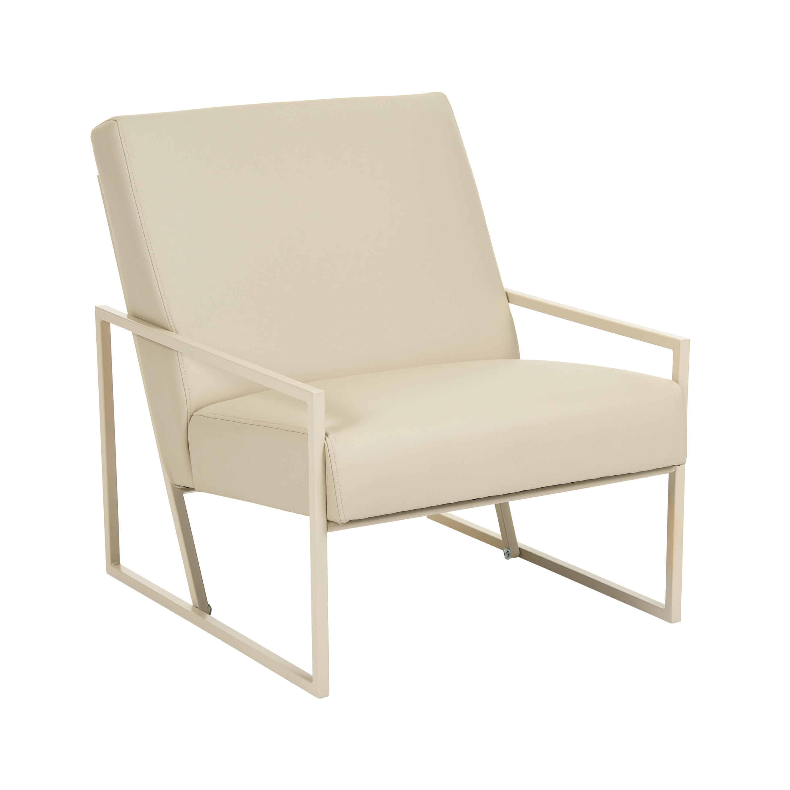 SESSEL Kunstleder Beige Delary - Beige, Kunststoff (69/83/83cm) - Beliani