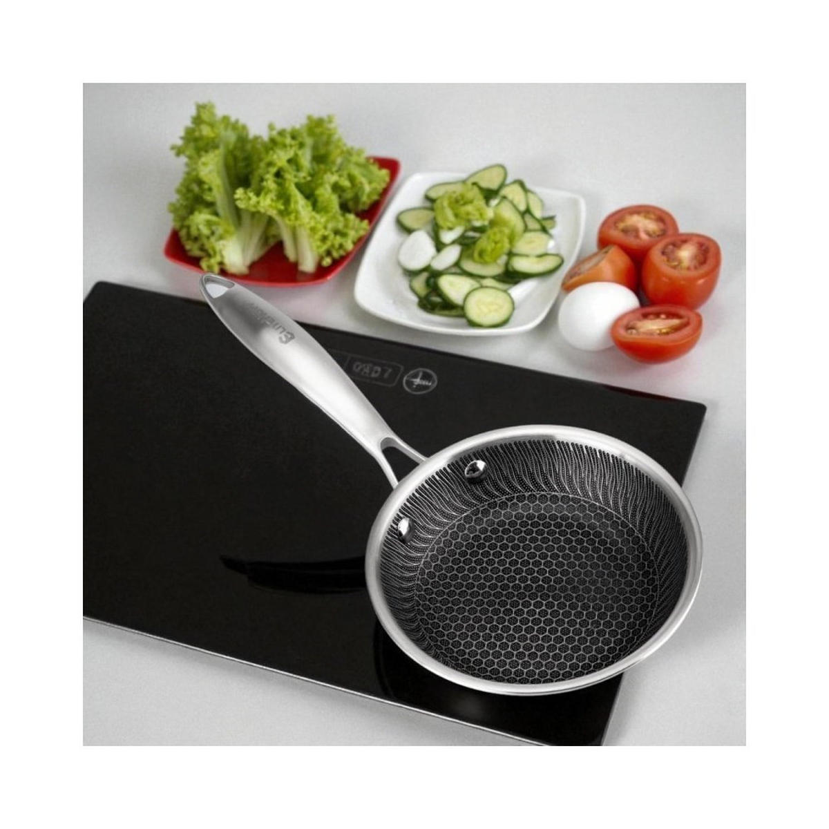 PFANNE Silber 16/16/4 cm 62954 - Silberfarben, Metall (16cm) - Elitehoff