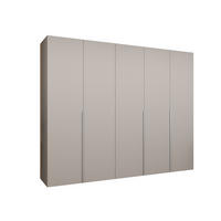 DREHTÜRENSCHRANK 202/250/52 5-türig - Kaschmir, Holz (250/202/52cm) - Abiks Möbel