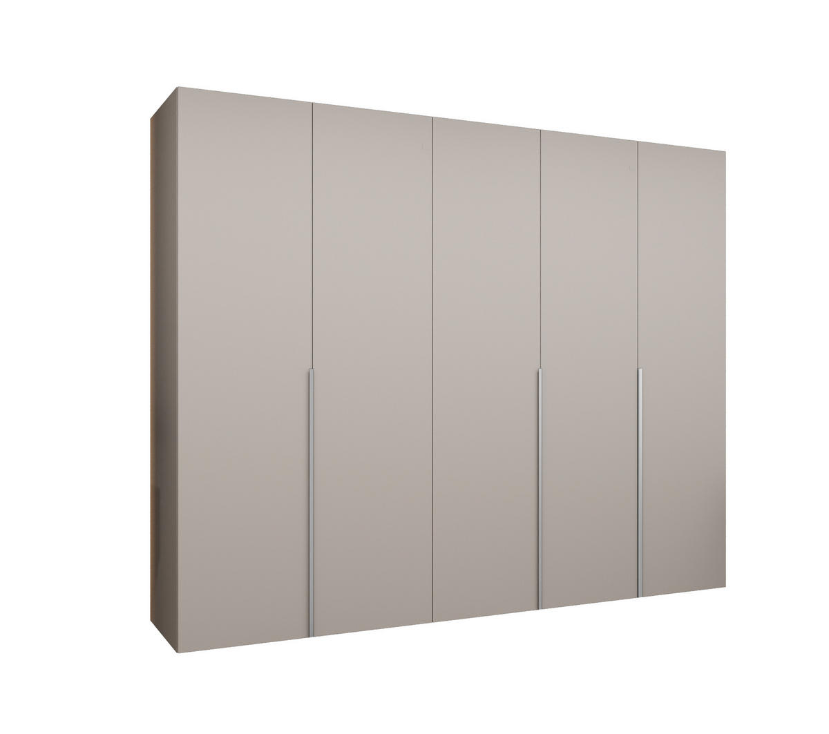 DREHTÜRENSCHRANK 202/250/52 5-türig - Kaschmir, Holz (250/202/52cm) - Abiks Möbel