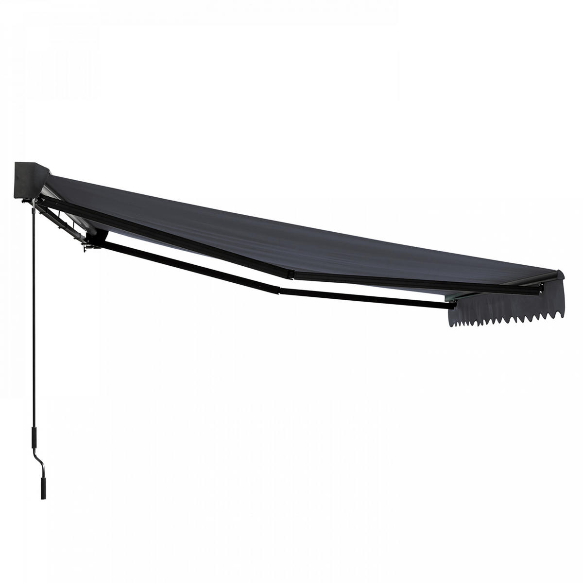 MARKISE elektrisch, Grau - Grau, Metall (300/1/400cm) - Oviala