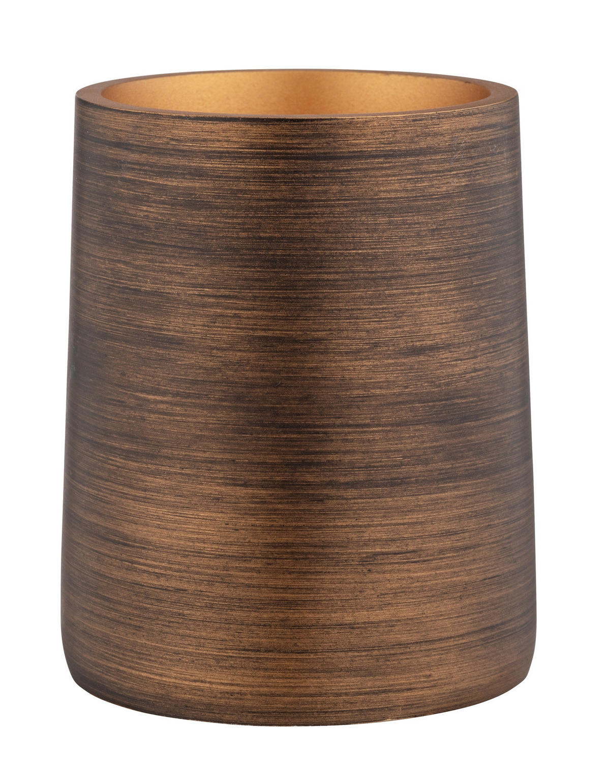 ZAHNPUTZBECHER aus Polyresin Palena 8,5/8,5/10,8 cm - Braun, Kunststoff (8.5/10.8/8.5cm) - Wenko