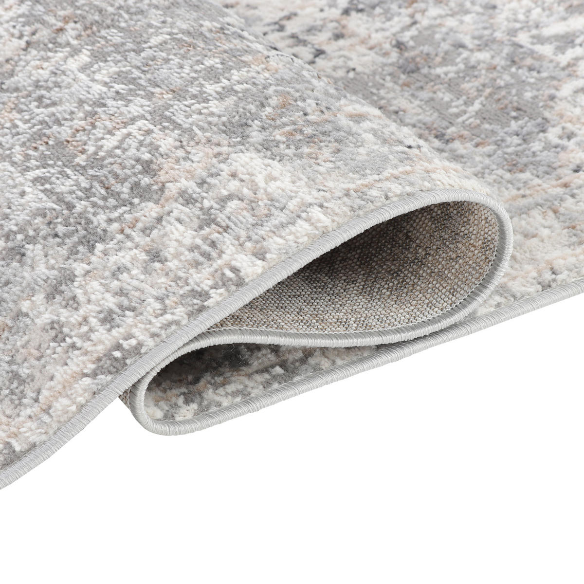 TEPPICHLÄUFER VALLEY hellgrau vintage 100/300 cm - Hellgrau, Textil (100/300cm) - Tapiso
