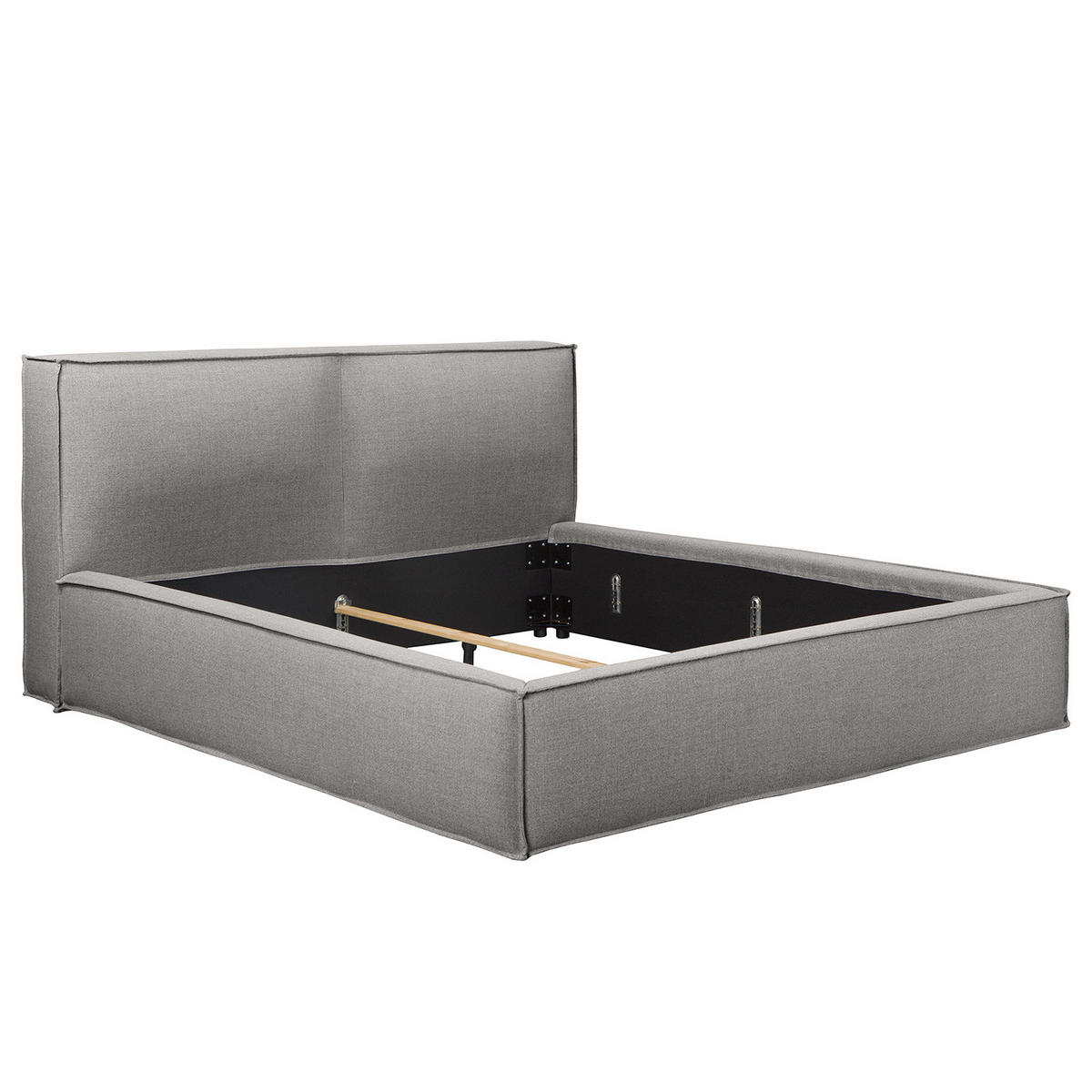 POLSTERBETT - Grau, Textil (140/200cm) - home24