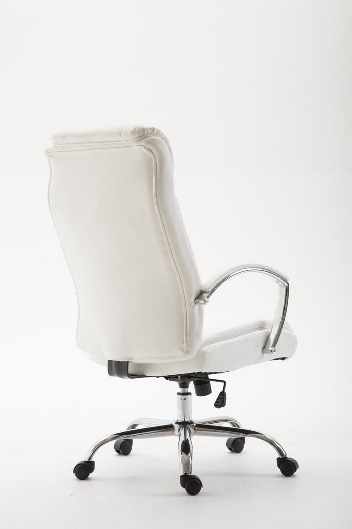 BÜROSTUHL Volute, Kunstleder Weiß - Weiß, Textil/Metall (65/125/73cm) - TPFLiving