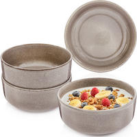 SCHALEN SET KAIRO CLAY - 4 teilig aus Steingut - Grau, Keramik (26.5cm) - Sänger
