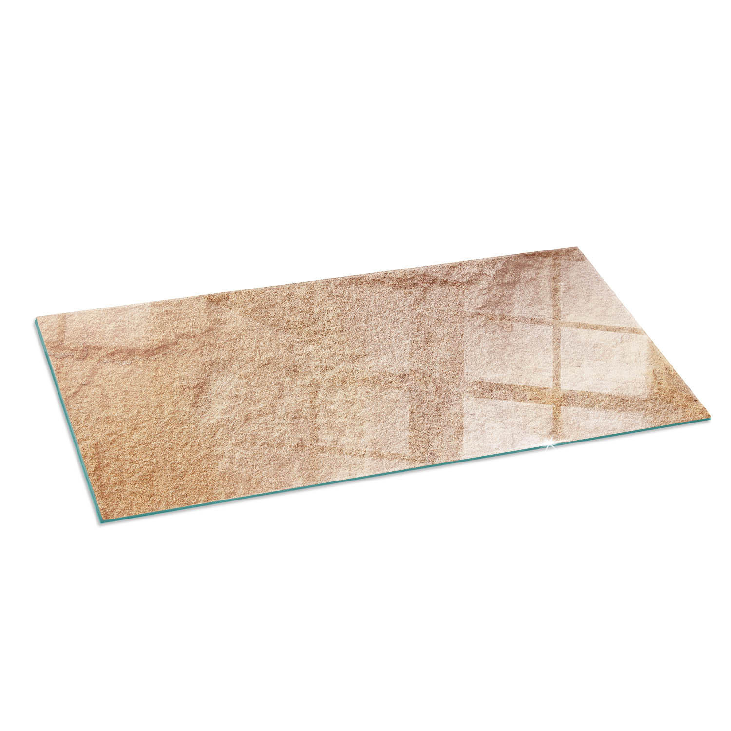 ArtPrintCave Glasplatte Beige 125x50x0.4 cm